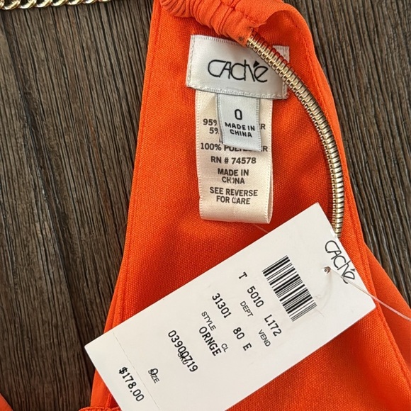 Cache Halter Mini Dress Orange - Picture 6 of 10